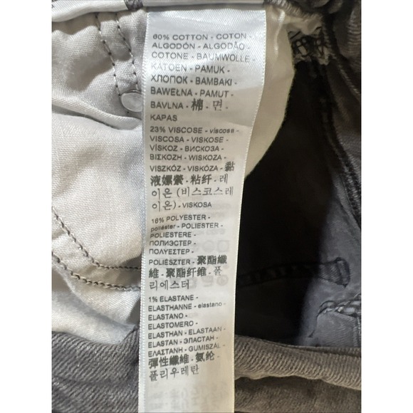 Levi's Wedgie Straight Jeans Womens Size 27 Gray Denim Button Fly - Picture 4 of 8